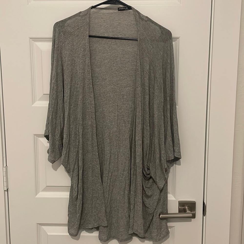 Light weight grey cardigan, over size